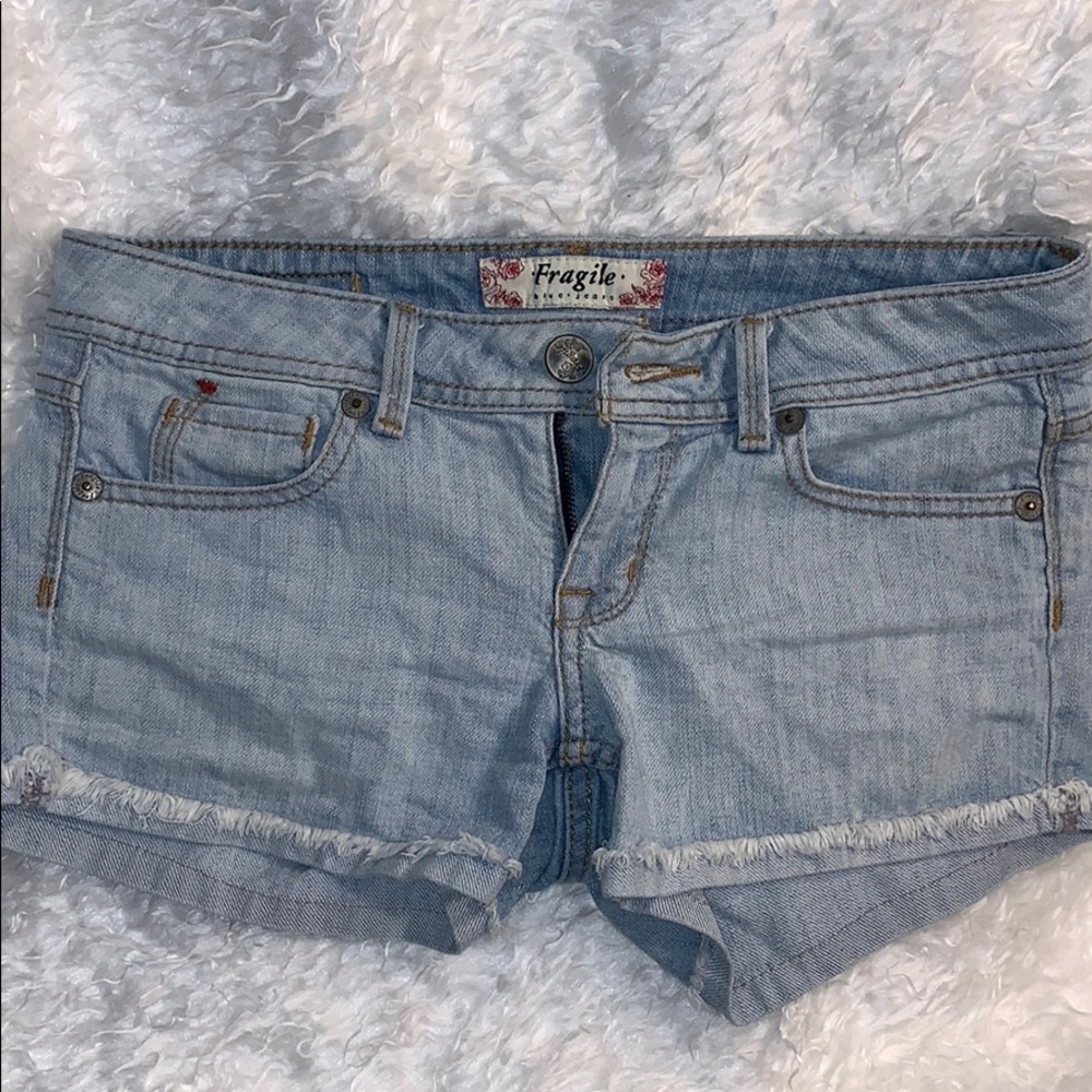 2/$20 Fragile Blue Jean Shorts  Sz 3